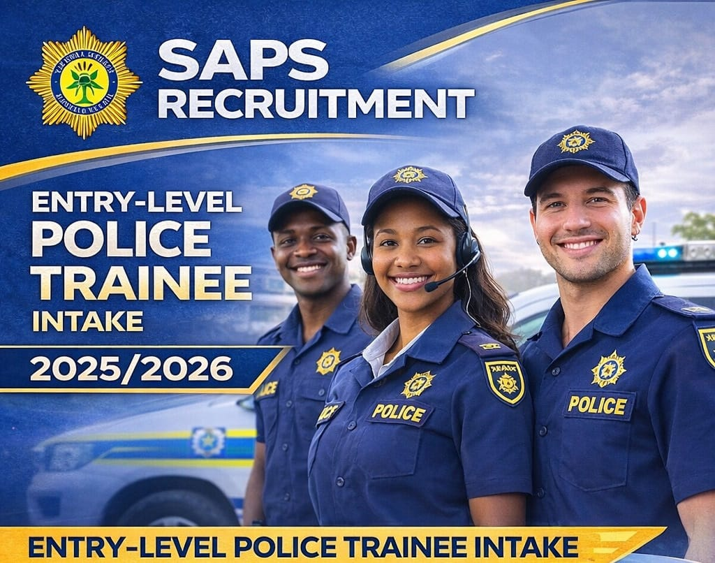 SAPS Recruitment Entry Level Police Trainee Intake for 2025/2026