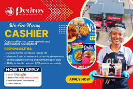 Cashier – Pedros – Kathu, Northern Cape – Apply by 25 March 2026