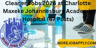 Cleaner Jobs 2026 at Charlotte Maxeke