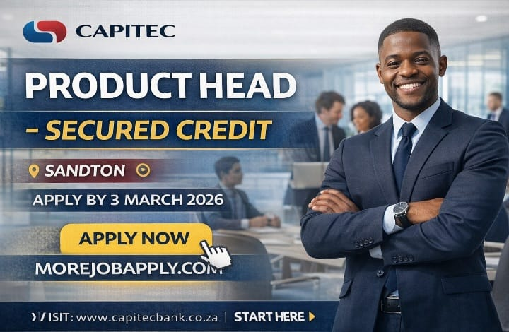 Product Head – Secured Credit Job at Capitec Bank