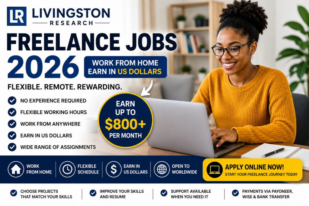 Livingston Research Freelance Jobs 2026